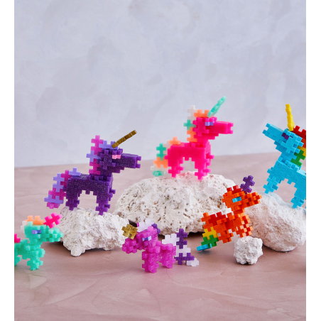 Tube Licorne Rainbow - 100 pièces - Plus Plus