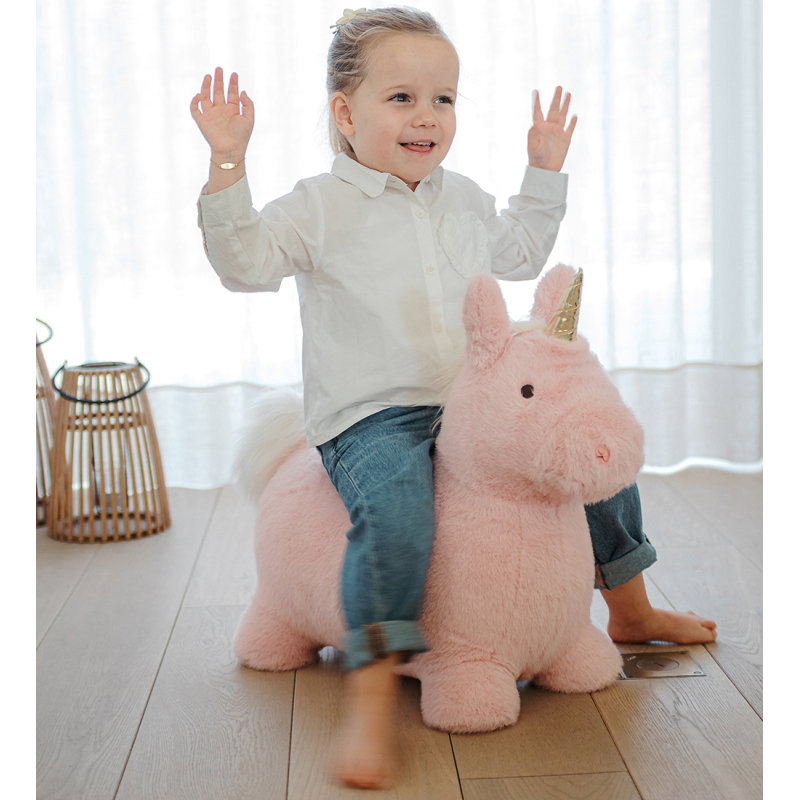 Animal sauteur | Licorne rose