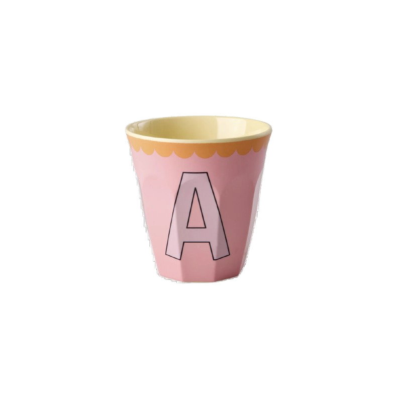 Gobelet Lettre au choix | Uni rose