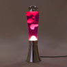 Lampe à lave | Magma rose argenté