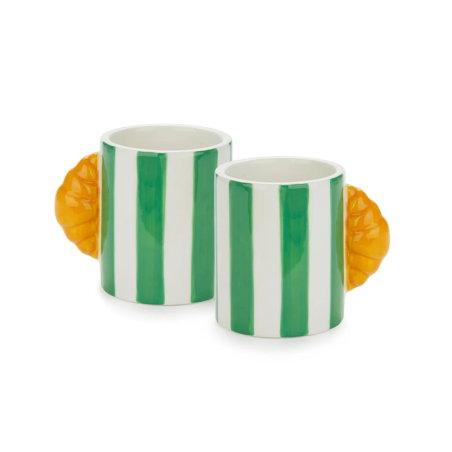 Set de tasses à café croissant | Vert - Balvi