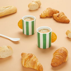 Set de tasses à café croissant | Vert