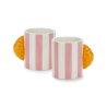 Set de tasses à café croissant | Rose
