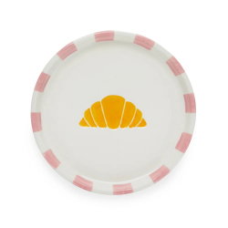 Assiette croissant | Rose