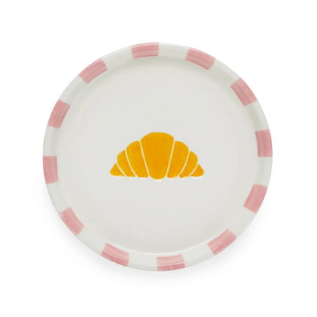 Assiette croissant | Rose - Balvi