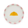 Assiette croissant | Rose