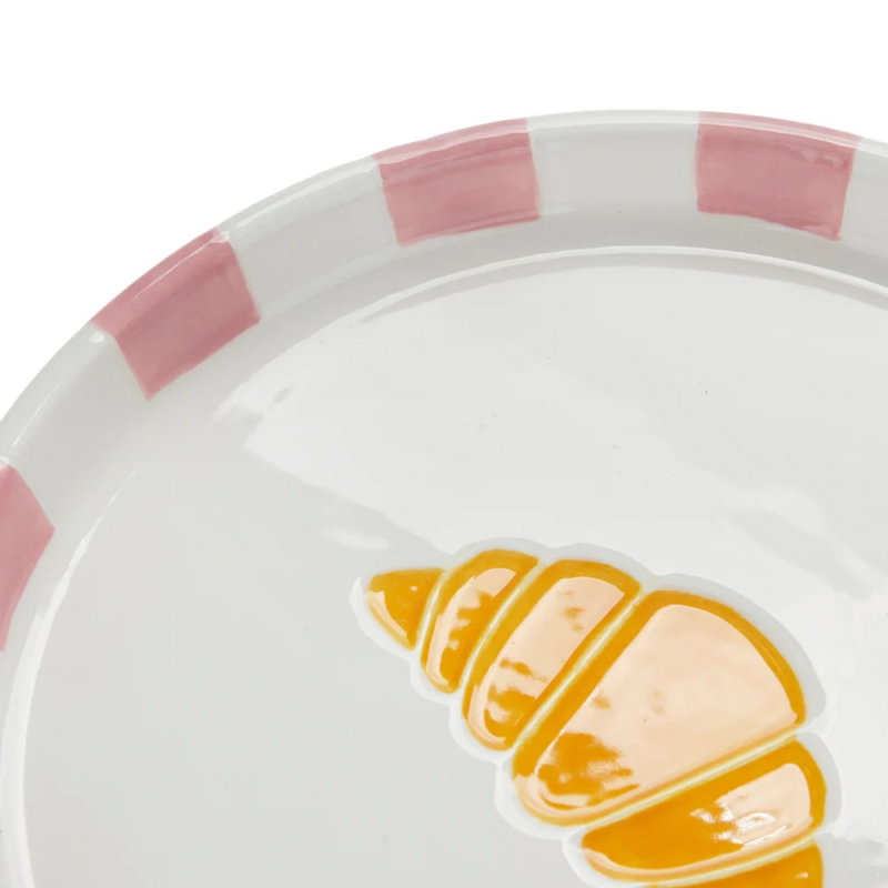 Assiette croissant | Rose