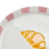 Assiette croissant | Rose