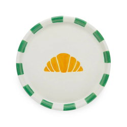 Assiette croissant | Vert