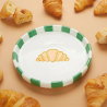 Assiette croissant | Vert