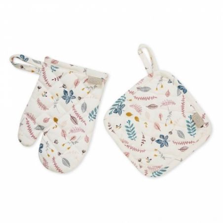 Maniques Feuilles roses Maniques Feuilles roses