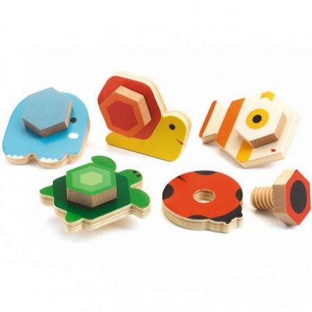 Jeu de vissage Tournabasic - Djeco Jeu de vissage Tournabasic - Djeco