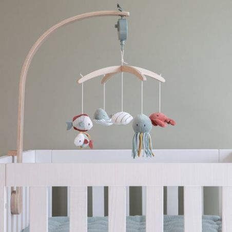 Mobile Musical Ocean Vert Little Dutch Little Cecile