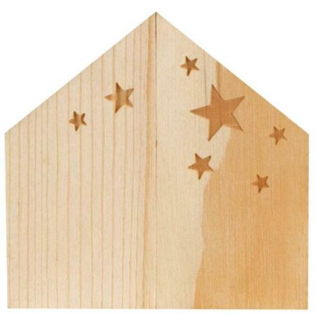 Mini crèche en porcelaine par Rader portes fermées