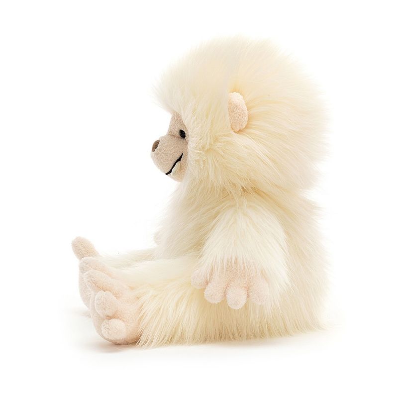 Yani le yéti par Jellycat de côté