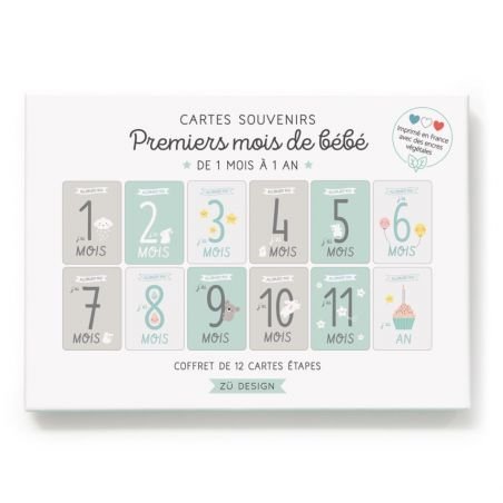 Kit De Cartes Souvenirs De Bebe De 1 A 12 Mois Zu Little Cecile