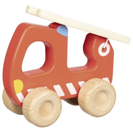 Petit camion de pompier par Goki côté droit Petit camion de pompier par Goki côté droit