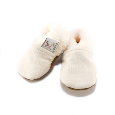 Chaussons | Ecru par Rien que des bêtises