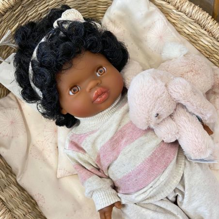 Jahia, Poupée fille Afrique avec cheveux Jahia, Poupée fille Afrique avec cheveux