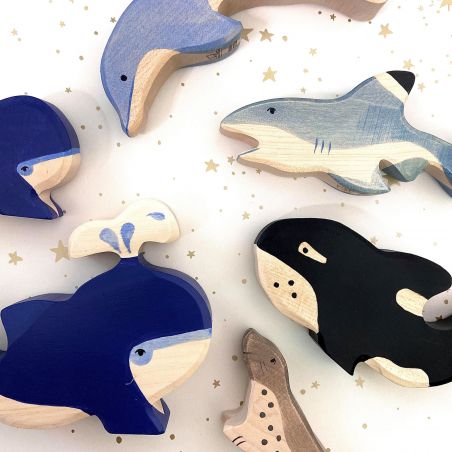 Requin en bois - Holztiger Requin en bois - Holztiger