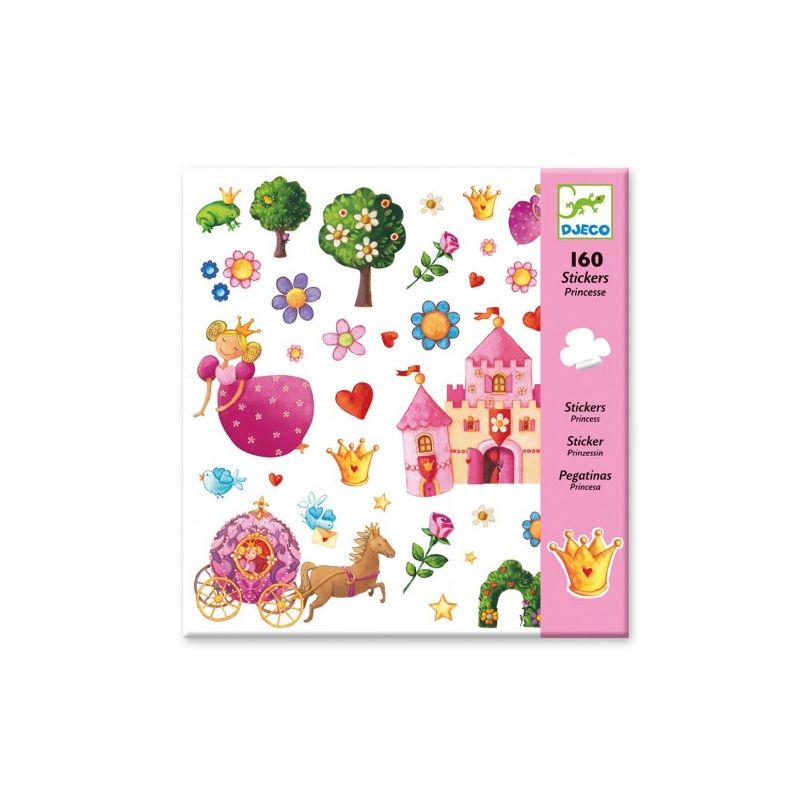 Stickers princesses par Djeco dans pochette