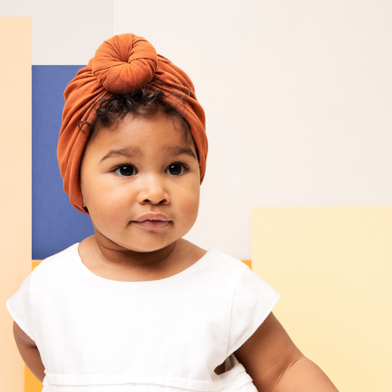 Turban Nora Terracotta Little Cecile Jouets Deco Puericulture