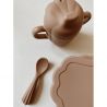 Set de repas coquillage en silicone | Blush