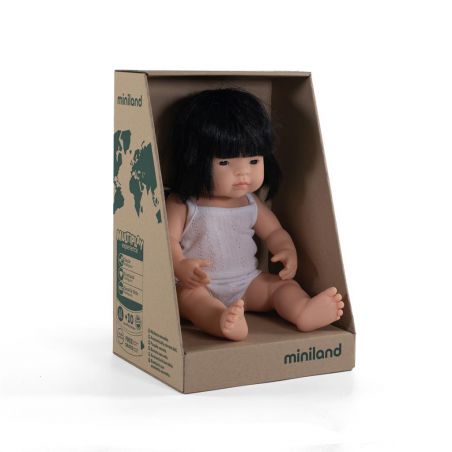 Poupée 38 cm | Asiatique fille par Miniland dans sa boite Poupée 38 cm | Asiatique fille par Miniland dans sa boite
