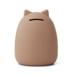 Tirelire en silicone | Chat rose par Liewood