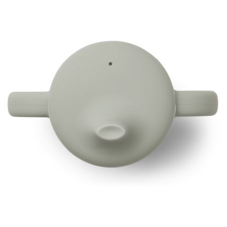 Tasse à bec silicone | Vert (Dove blue) par Liewood vue du dessus Tasse à bec silicone | Vert (Dove blue) par Liewood vue du dessus