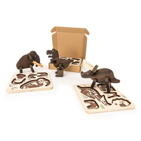 Puzzle en bois | Mammouth par Bajo détails des boites Puzzle en bois | Mammouth par Bajo détails des boites