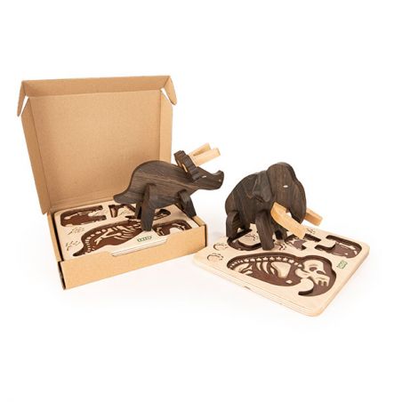 Puzzle en bois | Trex par Bajo dans la boite Puzzle en bois | Trex par Bajo dans la boite