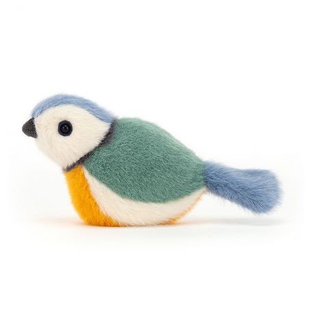 Doudou petit oiseau | Bleu par Jellycat de côté Doudou petit oiseau | Bleu par Jellycat de côté