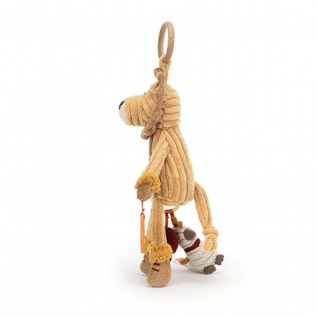 Lion d'activités cordy par Jellycat de côté Lion d'activités cordy par Jellycat de côté